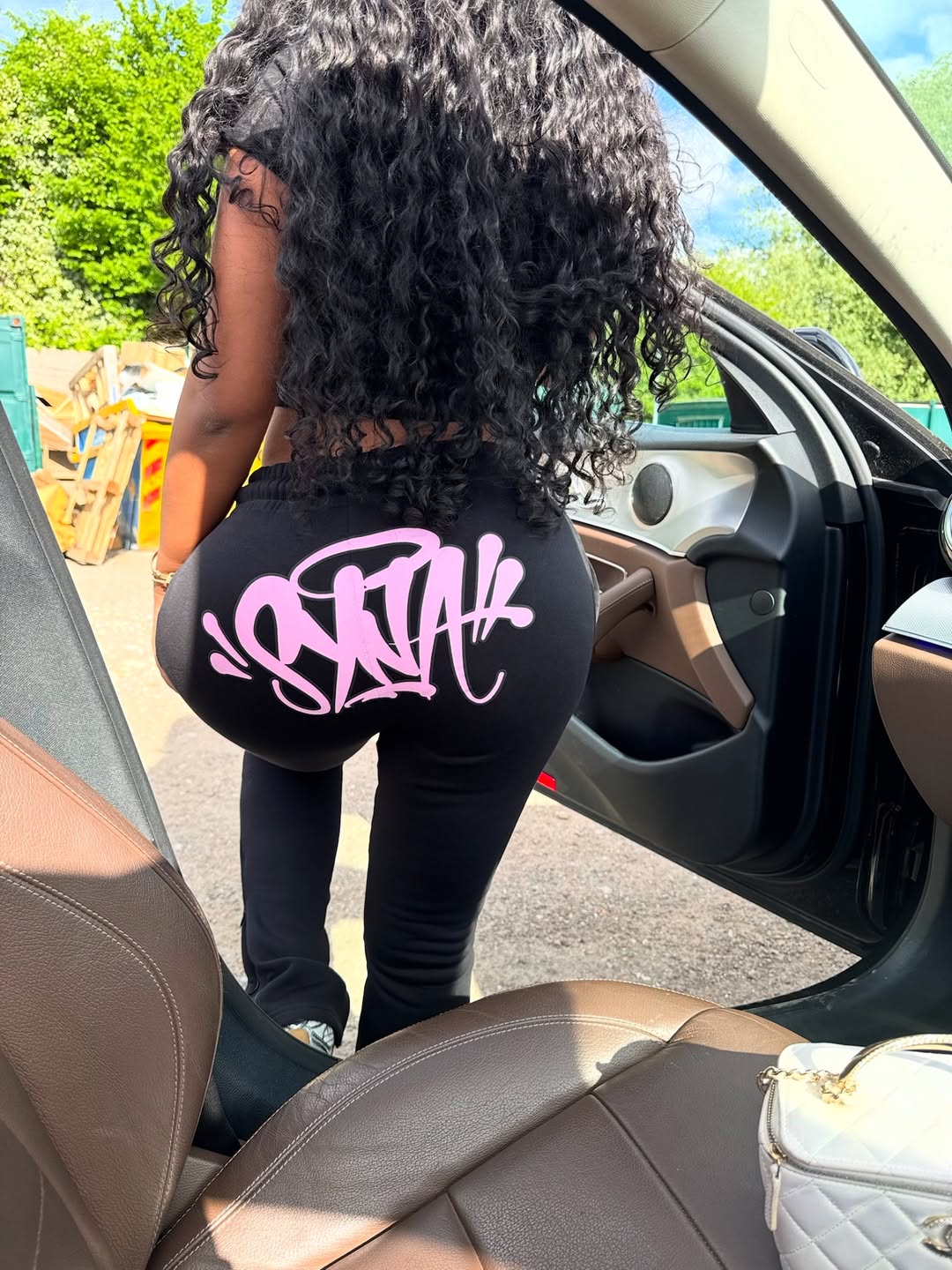 Syna World OG Tracksuit - Black/Pink