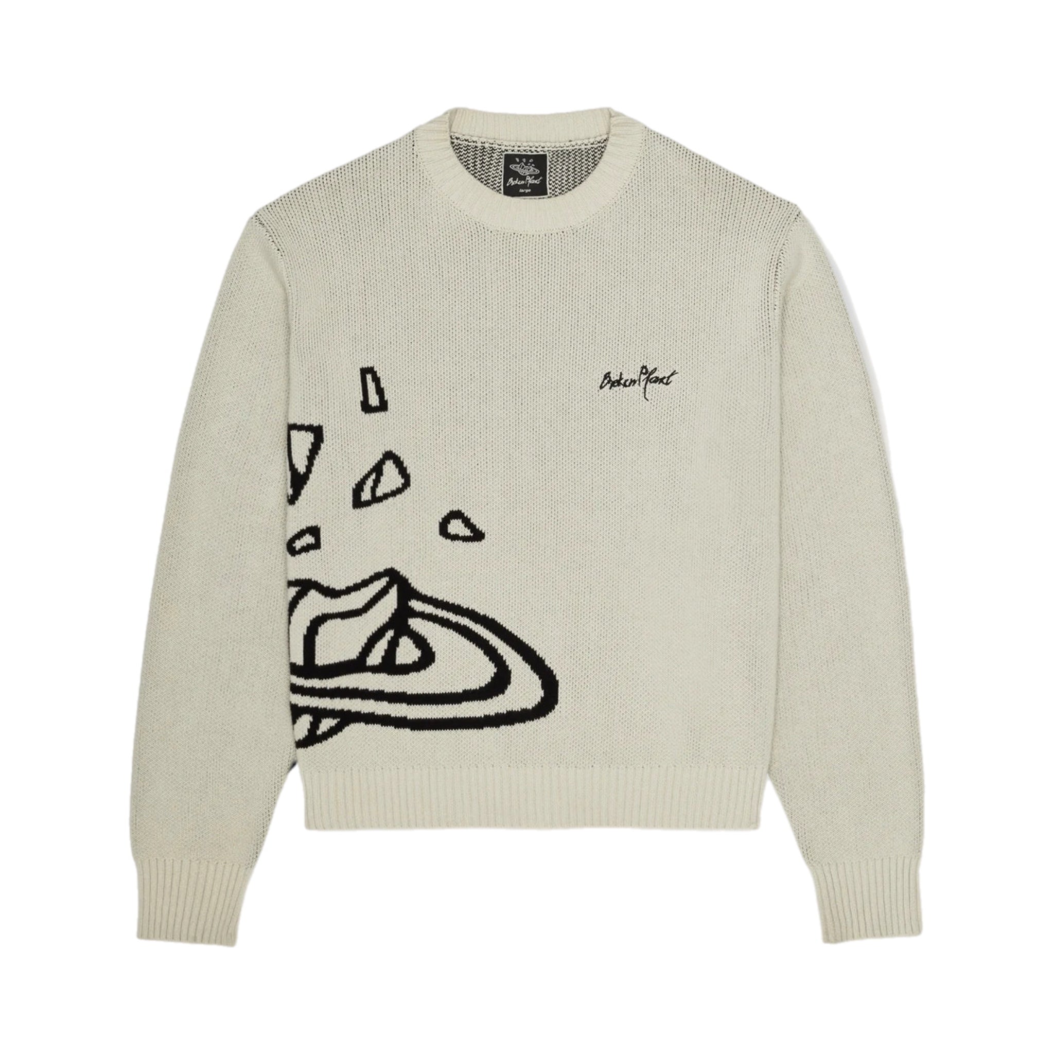 Broken Planet Knit Sweater - Bone White
