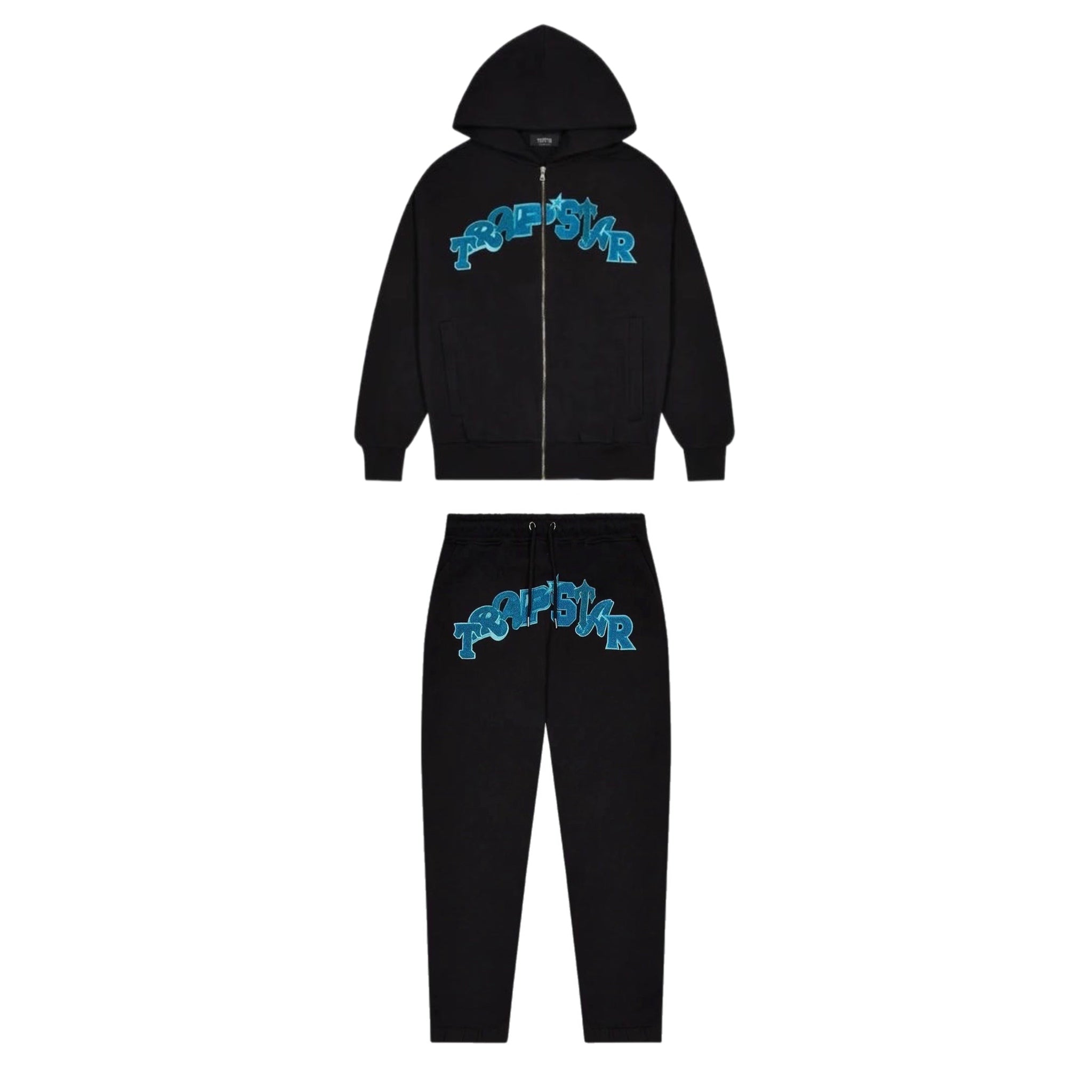 Trapstar Wildcard Chenille Tracksuit - Black/Blue