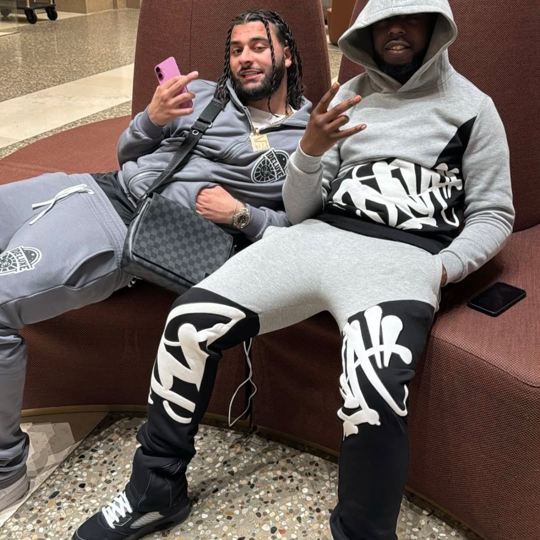 Syna World Slice Tracksuit - Grey/Black
