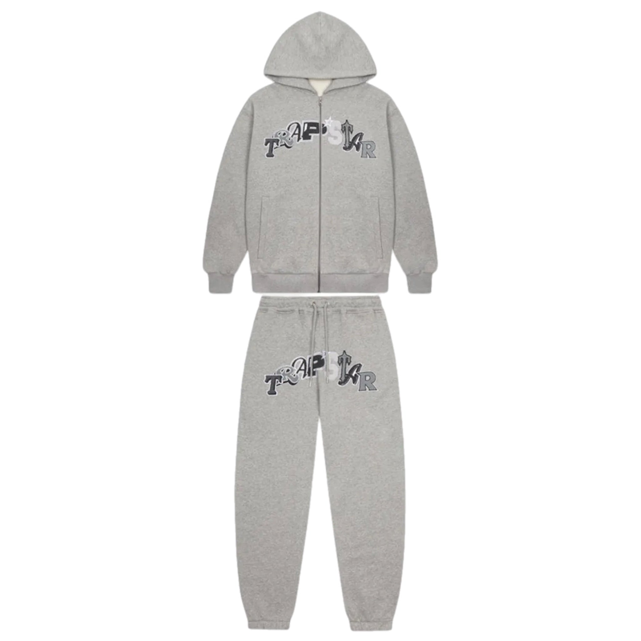 Trapstar Wildcard Chenille Tracksuit - Grey Monochrome