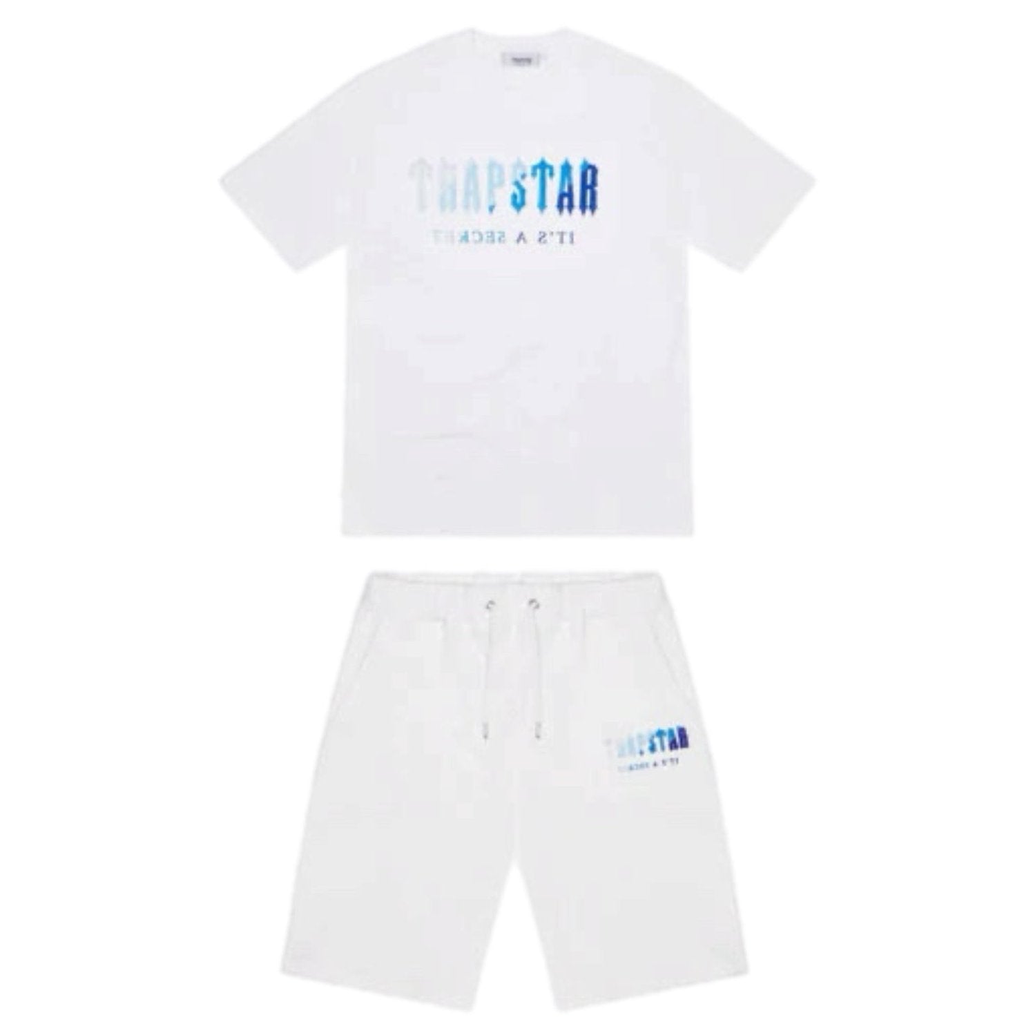 Trapstar Chenille Decoaded Short Set - White Ice