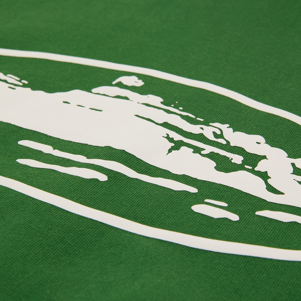 Cortiez Island Puff Print Zip Up Hoodie - Green