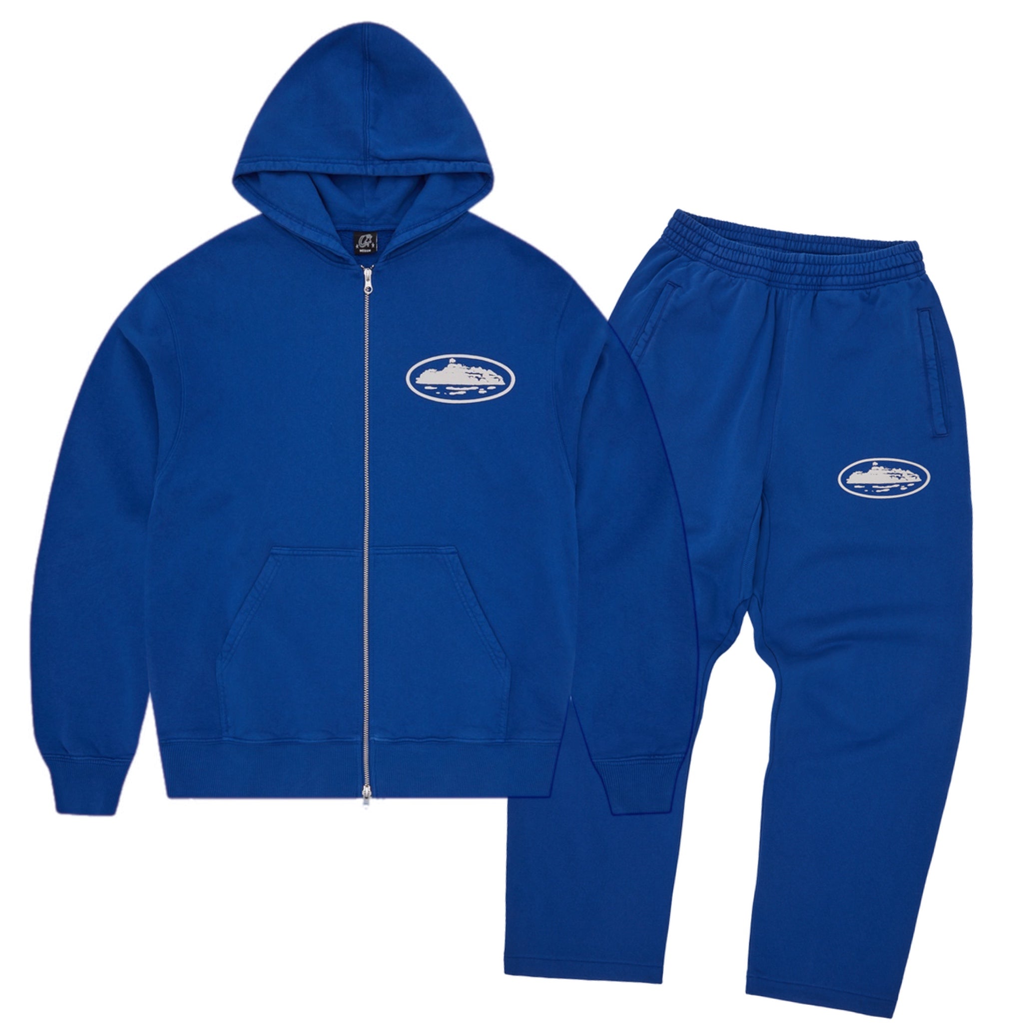 Corteiz island Puff Print Tracksuit - Royal Blue
