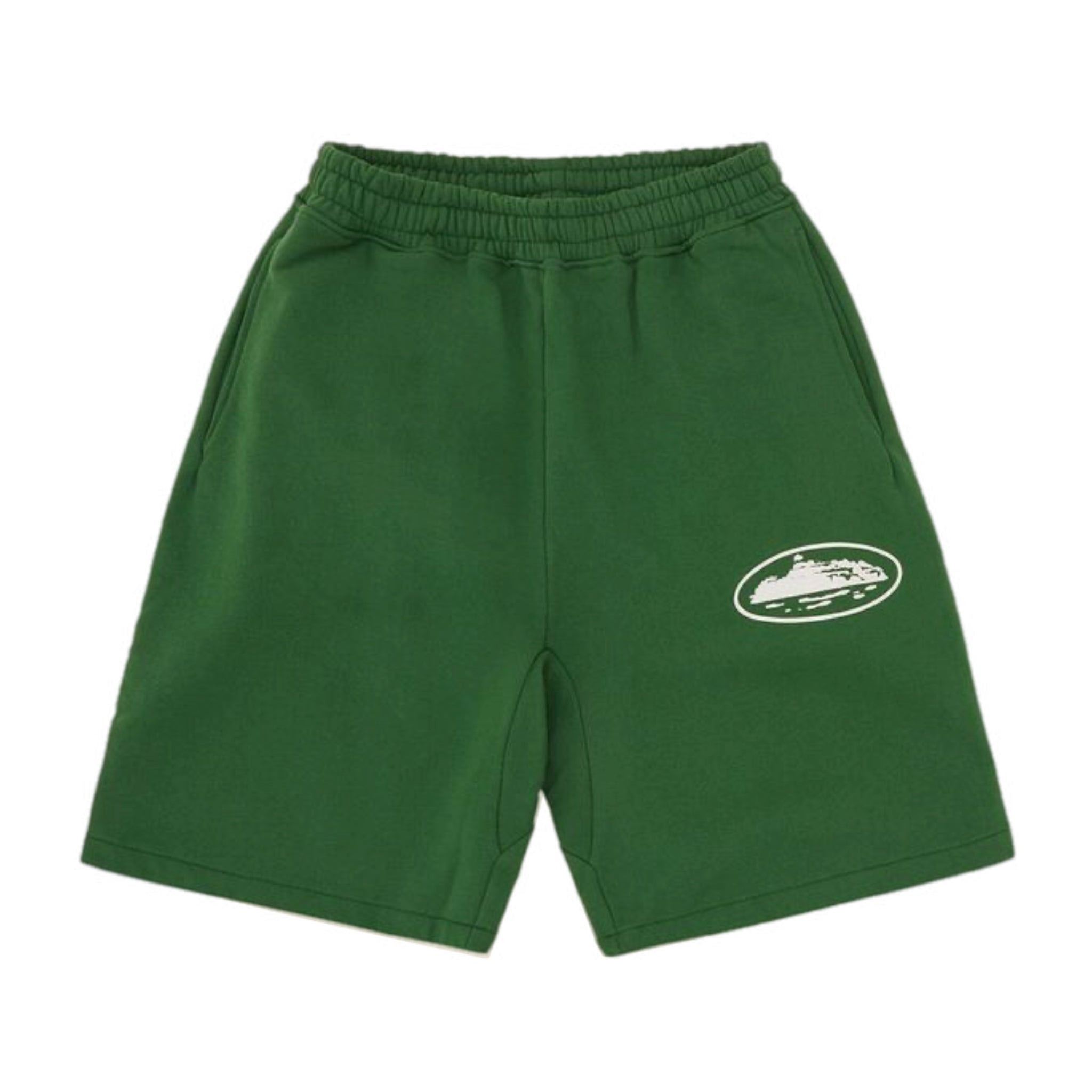 Corteiz Island Puff Print Shorts - Green