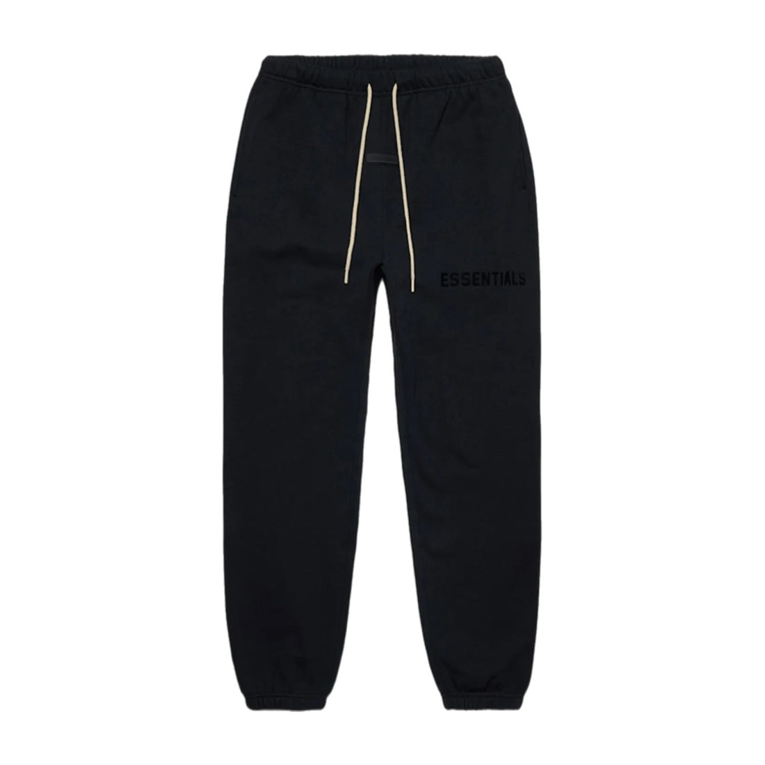 Fear Of God Essentials Cream Drawstring Sweatpants - Jet Black