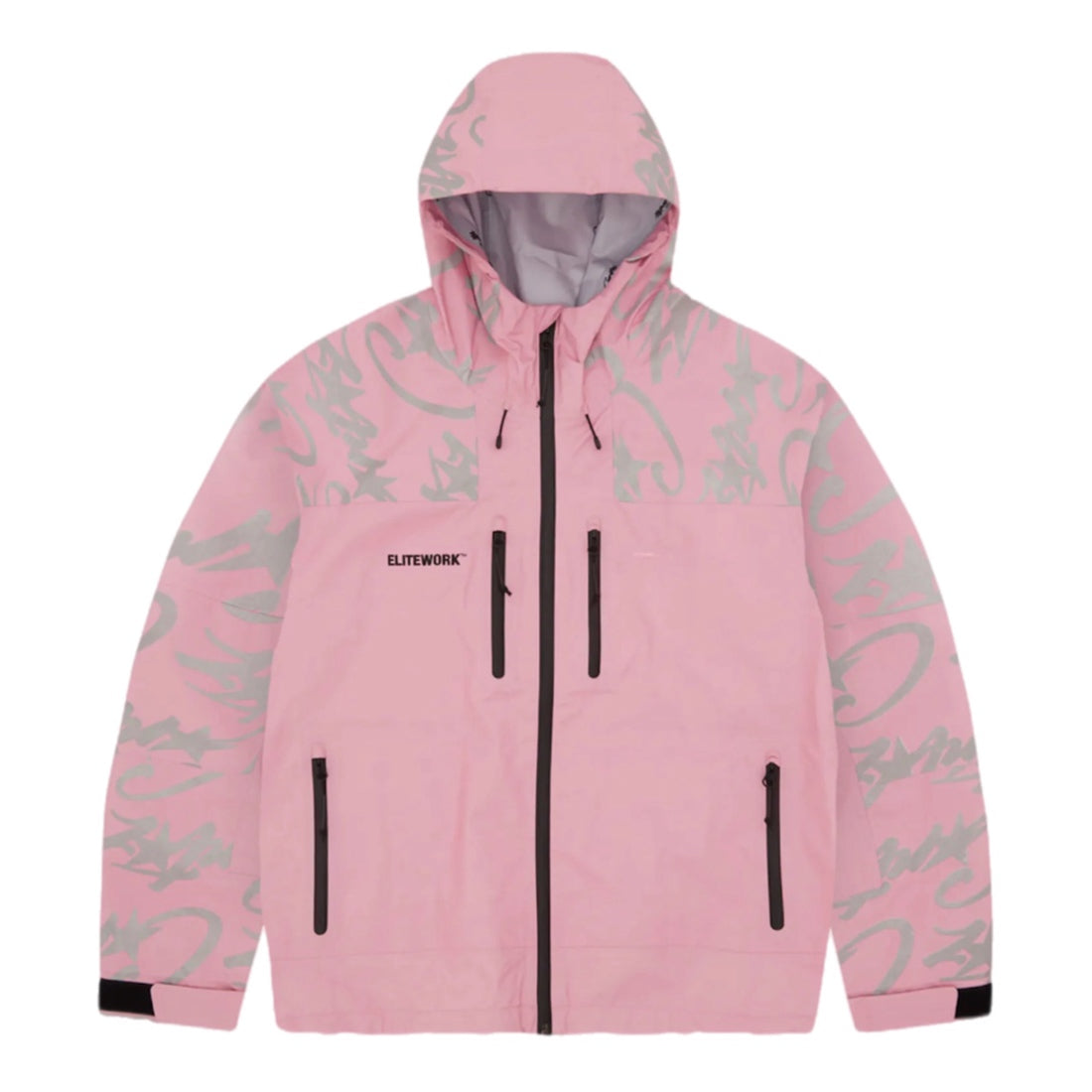 Corteiz Elitework Waterproof Shell Jacket - Pink