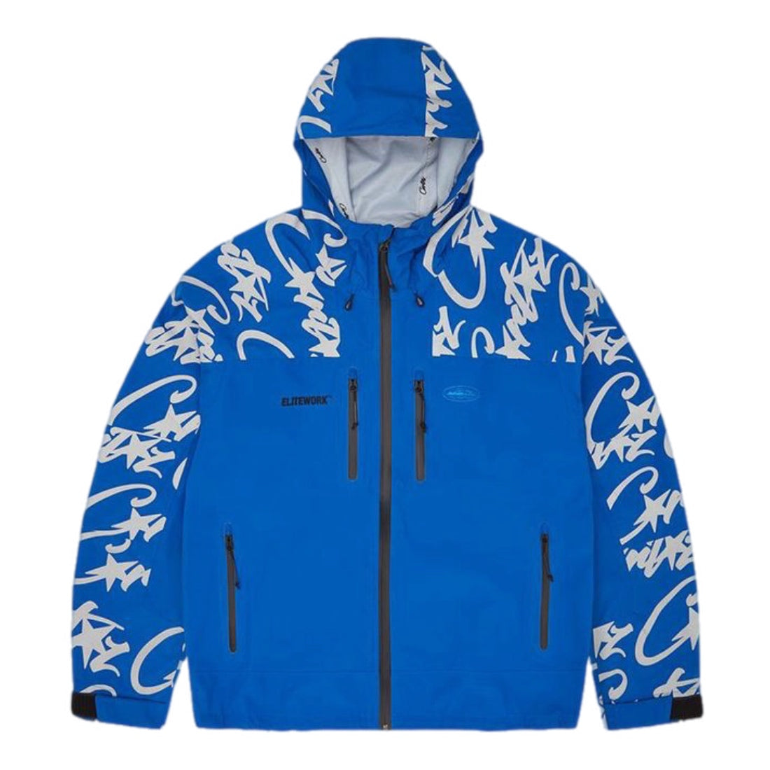 Corteiz Elitework Waterproof Shell Jacket - Blue