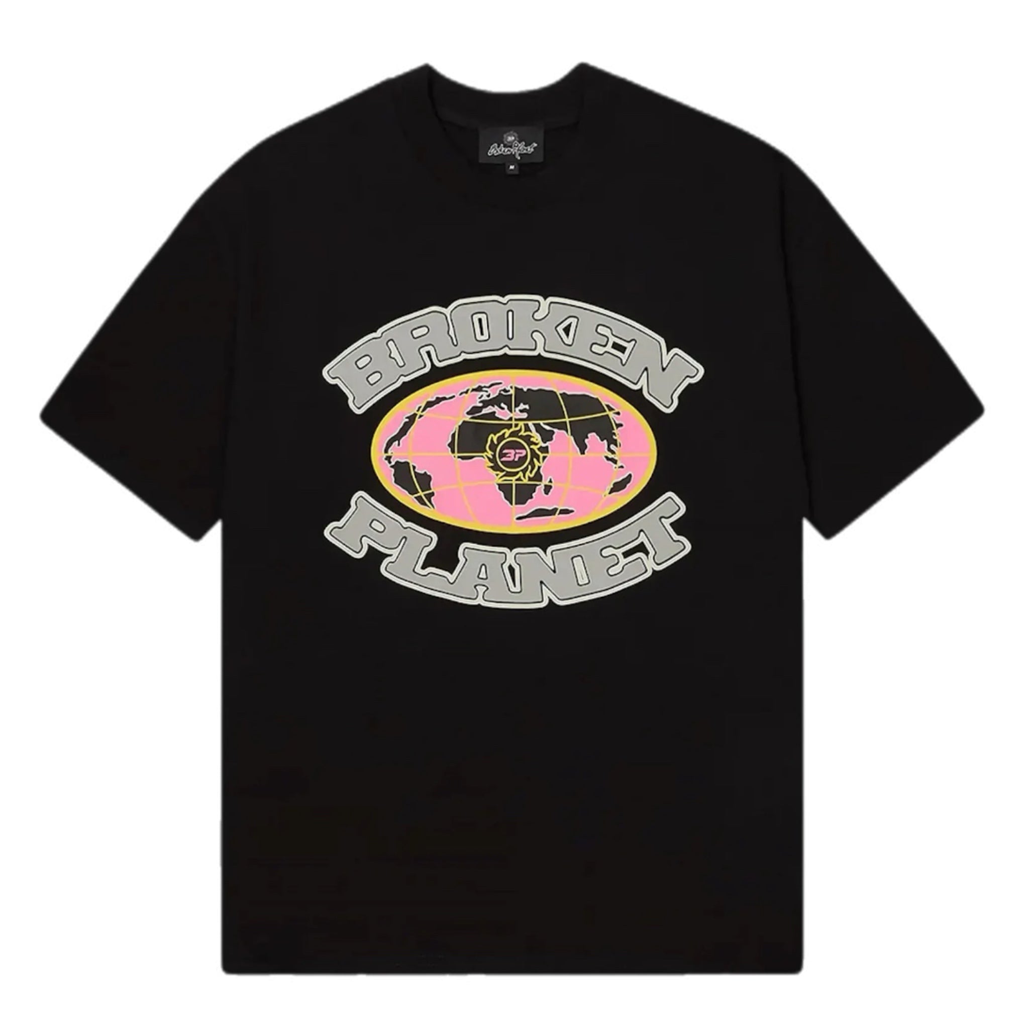Broken Planet Grid T-shirt - Midnight Black