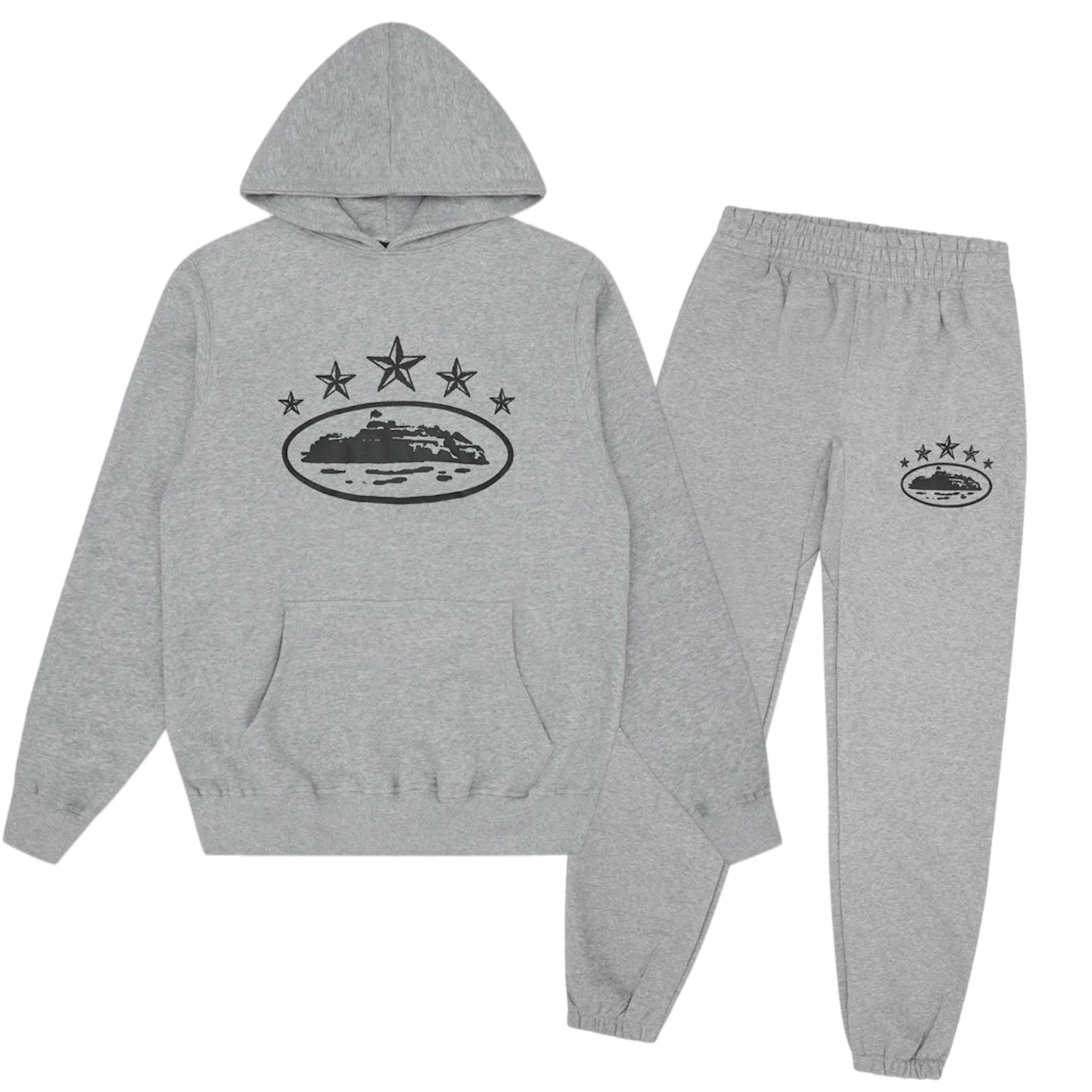 Corteiz 5Starz Alcatraz Tracksuit - Grey
