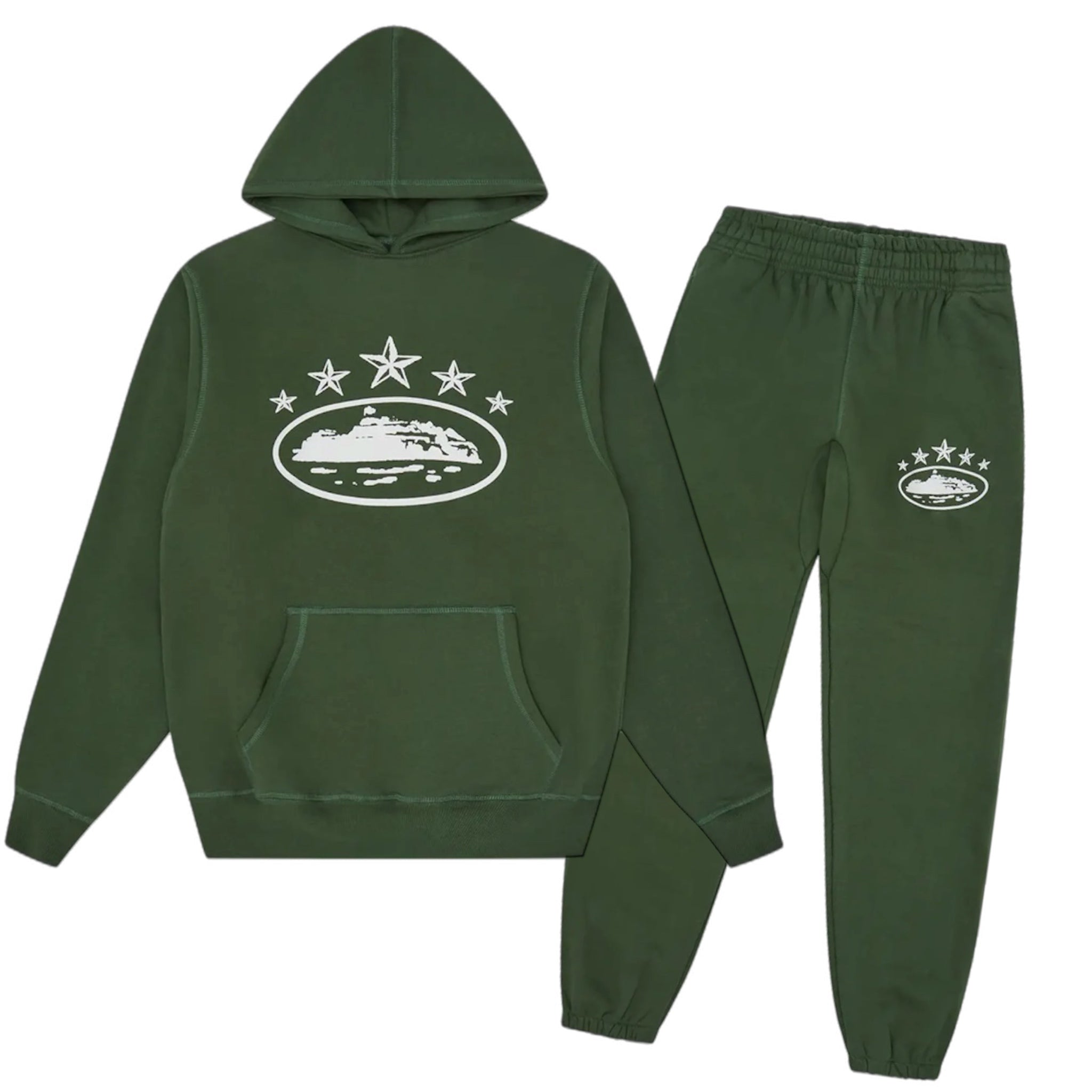 Corteiz 5Starz Alcatraz Tracksuit - Green