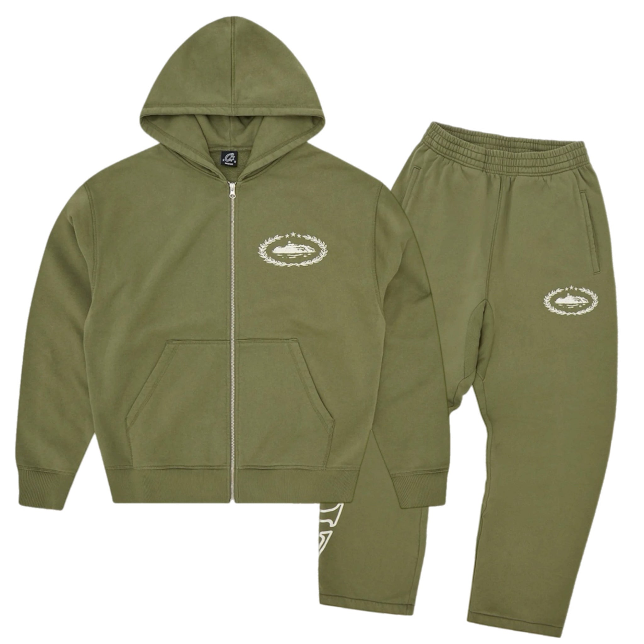 Corteiz Superior Royale Tracksuit - Military Green