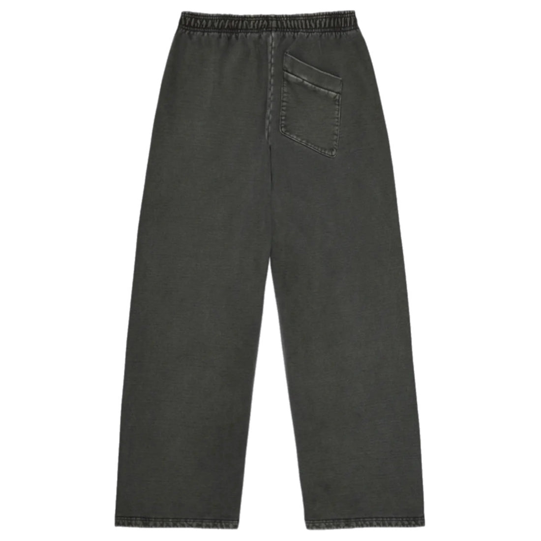 Broken Planet Basics Wide Leg Sweatpants - Washed Soot Black