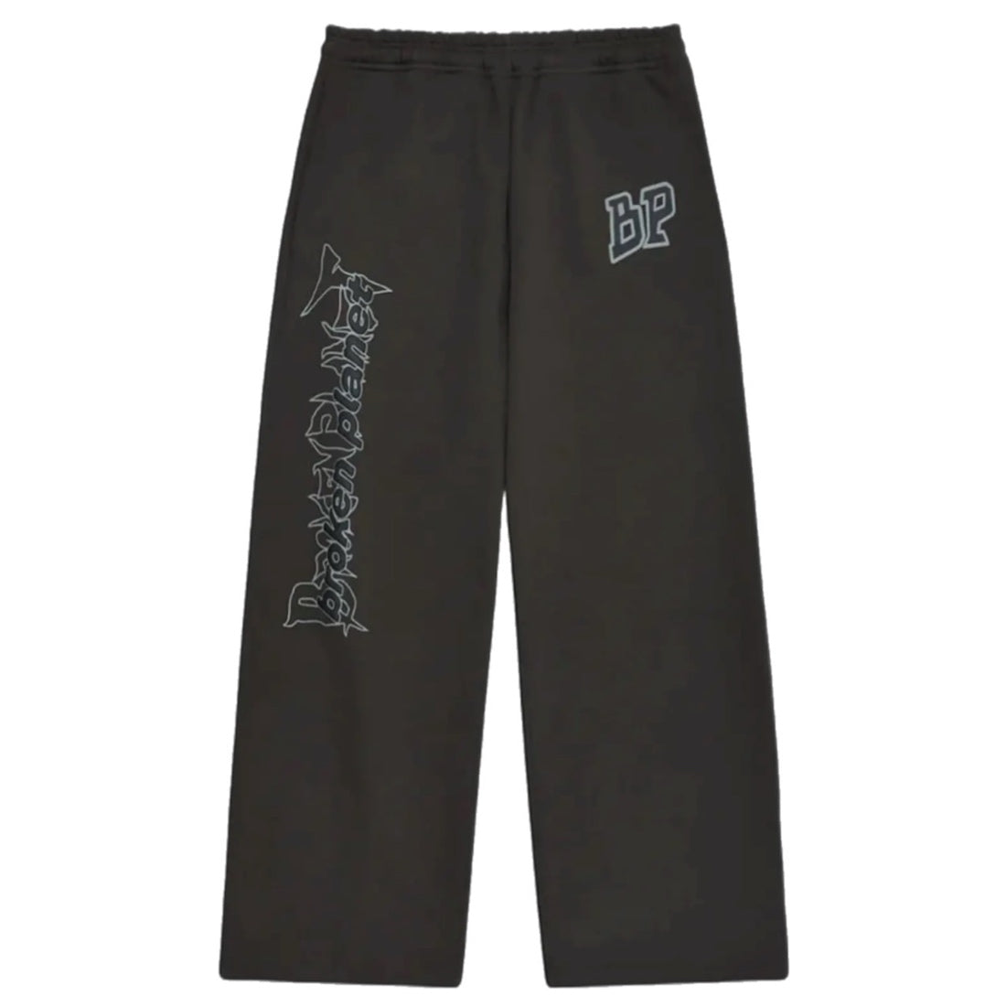 Broken Planet Wide Leg Sweatpants - Soot Black
