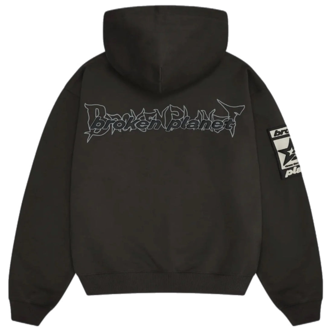 Broken Planet Beware Hoodie - Black