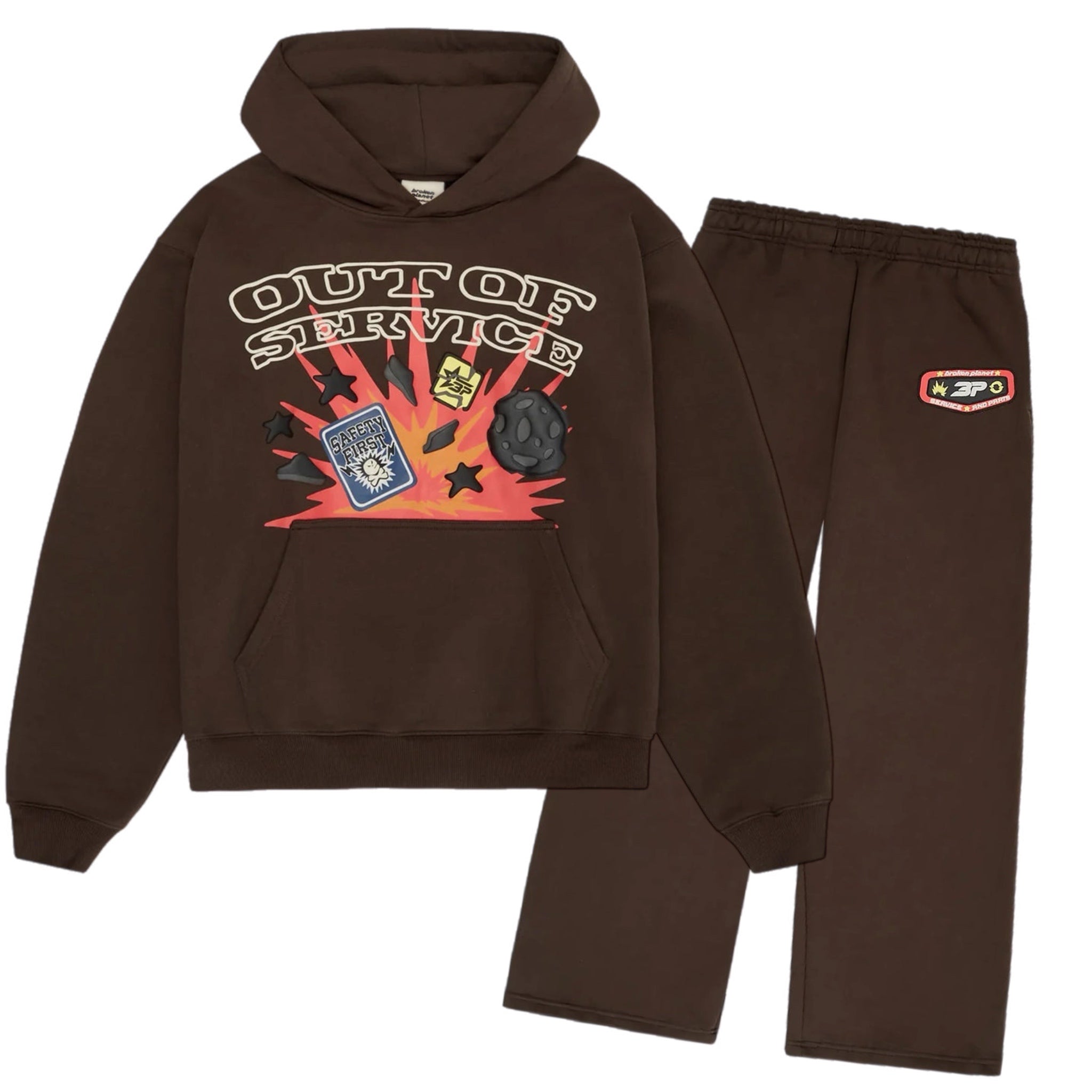 Broken Planet Out Of Service Tracksuit - Brown