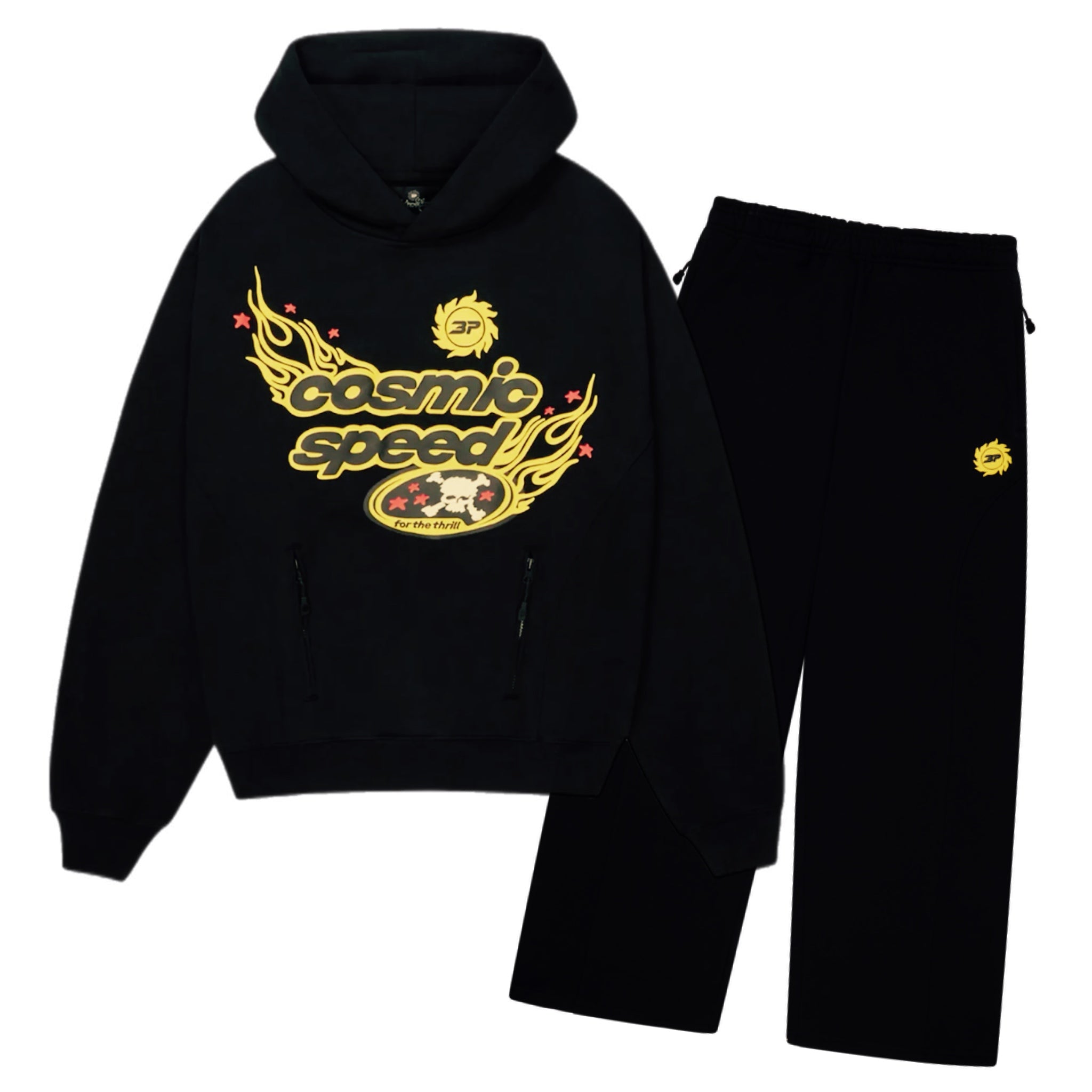 Broken Planet Cosmic Speed Tracksuit - Midnight Black