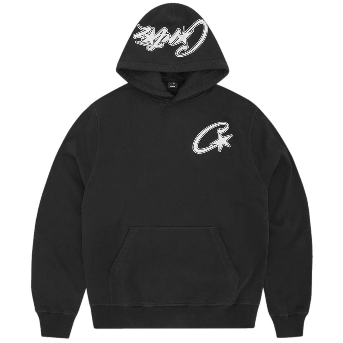 Corteiz Satin C Star Appliqué Tracksuit - Black