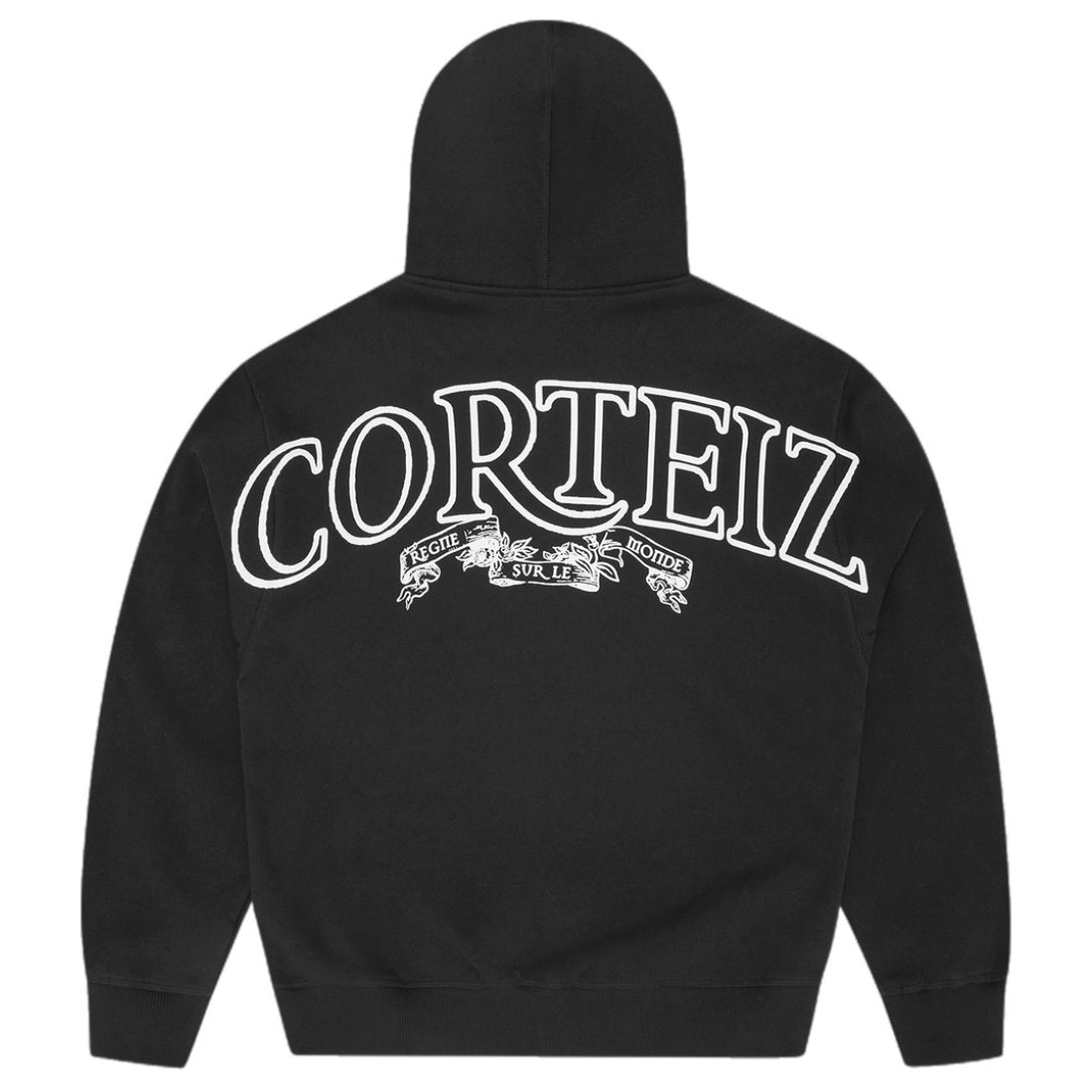 Corteiz Superior Royale Zip Hoodie - Black