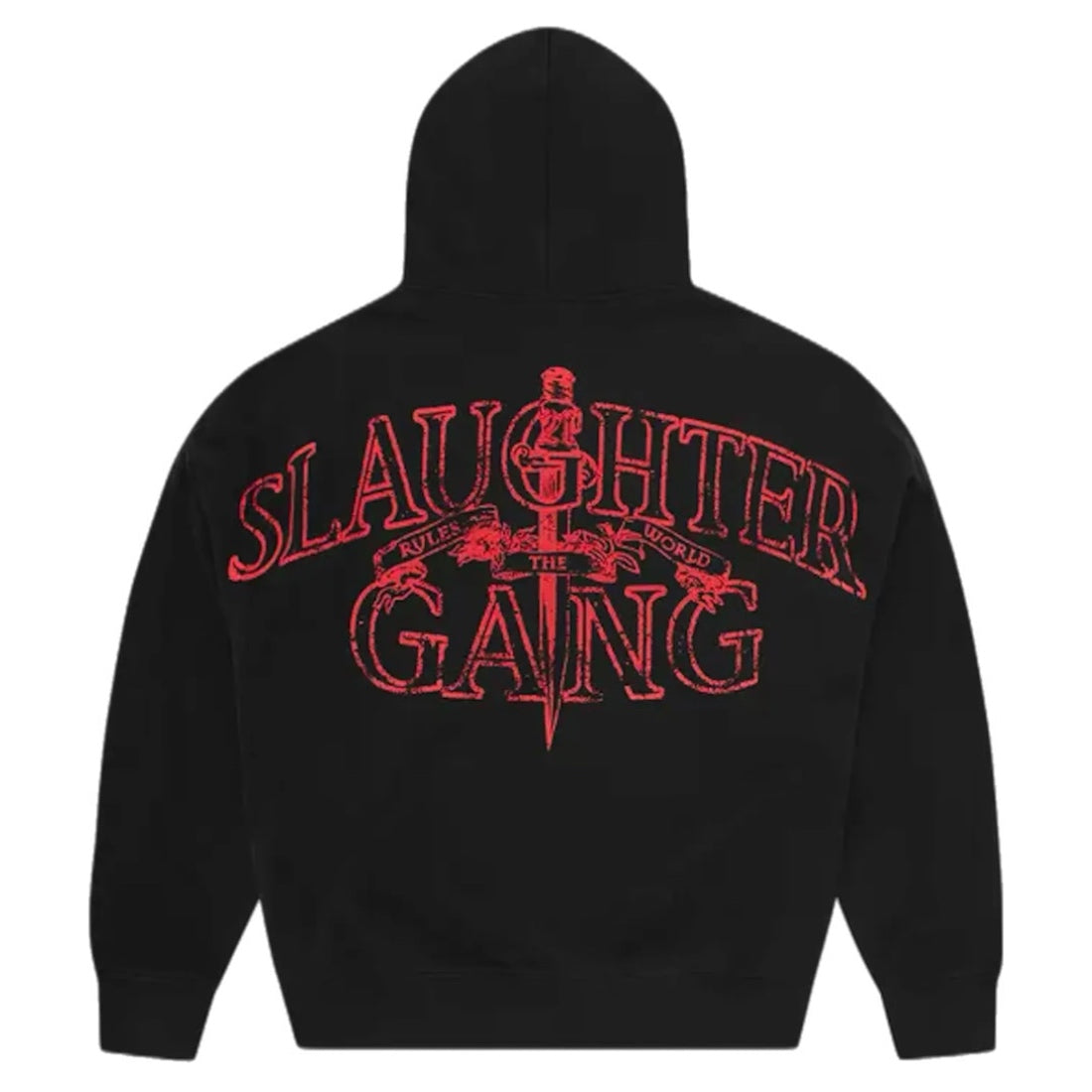 Corteiz x Slaughter Gang 21 Savage Hoodie - Black/Red