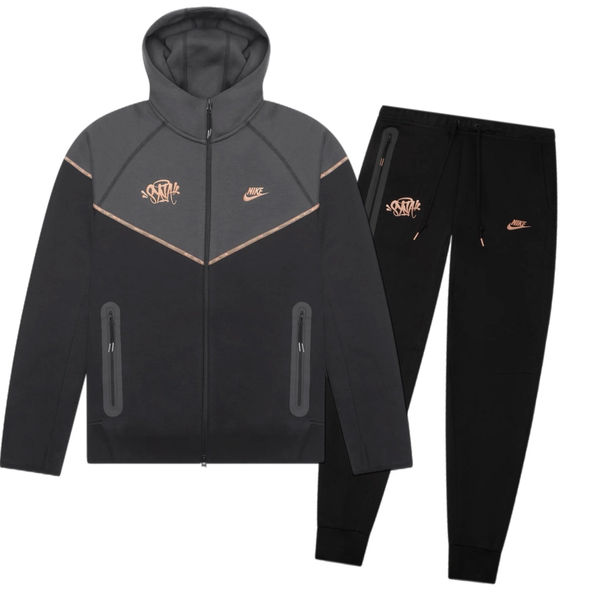 Nike x Central Cee Syna World Tech Fleece Tracksuit - Black/Bronze