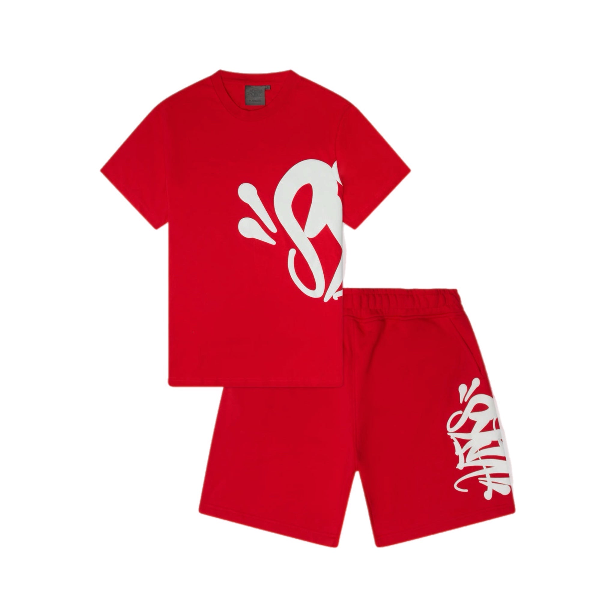 Syna World Syna Logo T-shirt/Short Set - Red/White