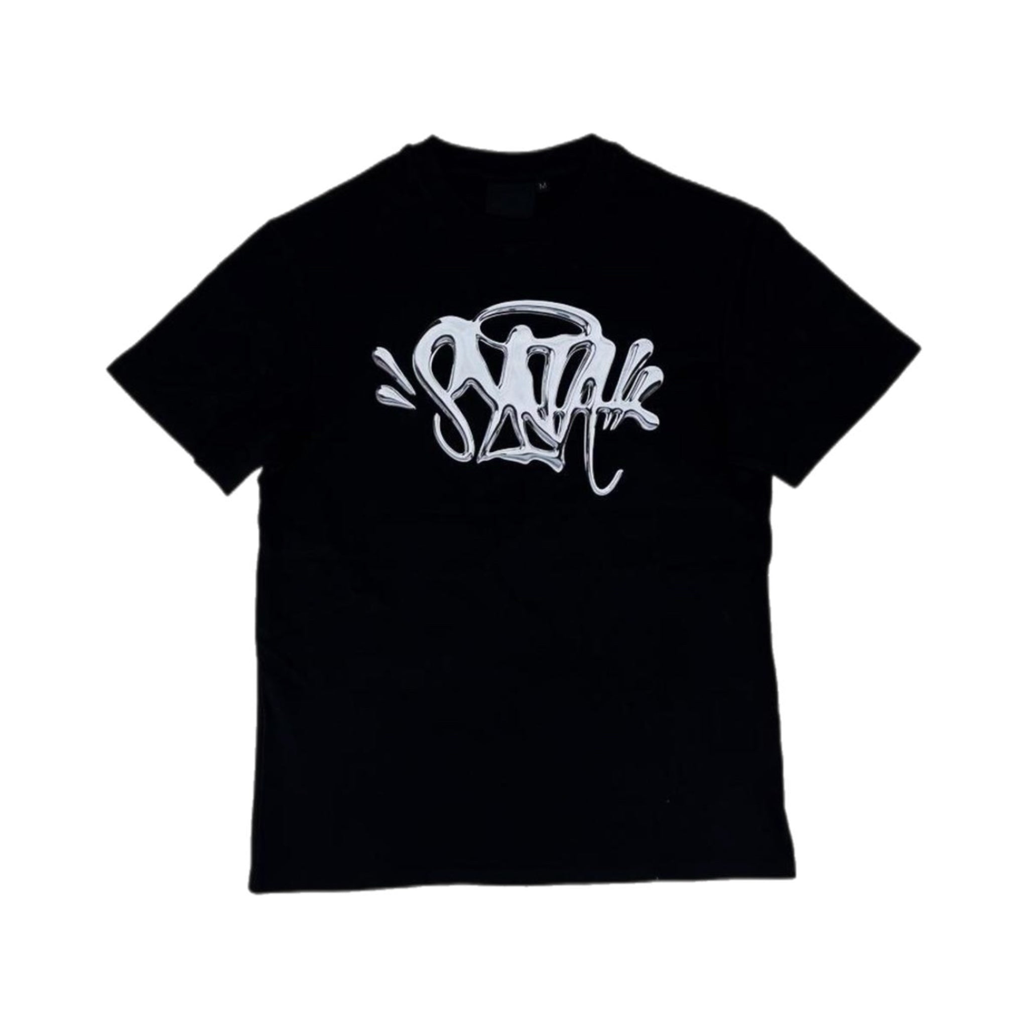 Syna World Chrome Logo T-shirt - Black