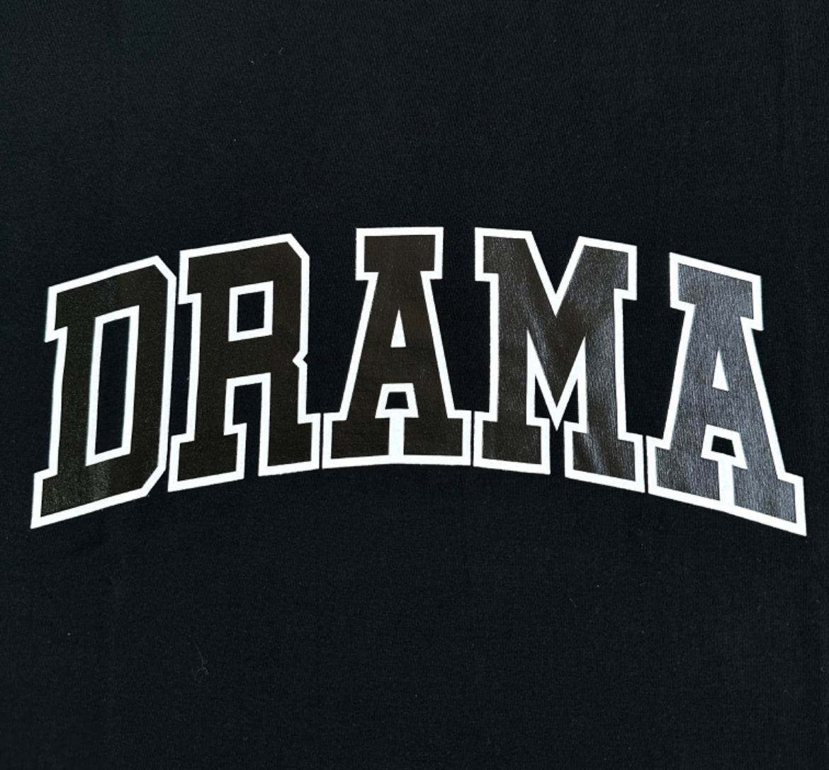 Drama Call Text T-shirt - Black
