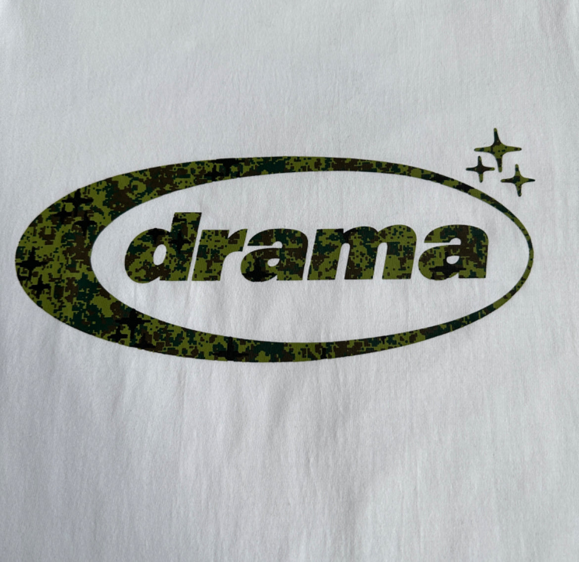 Drama Call Camo Oval T-shirt - White/Camo