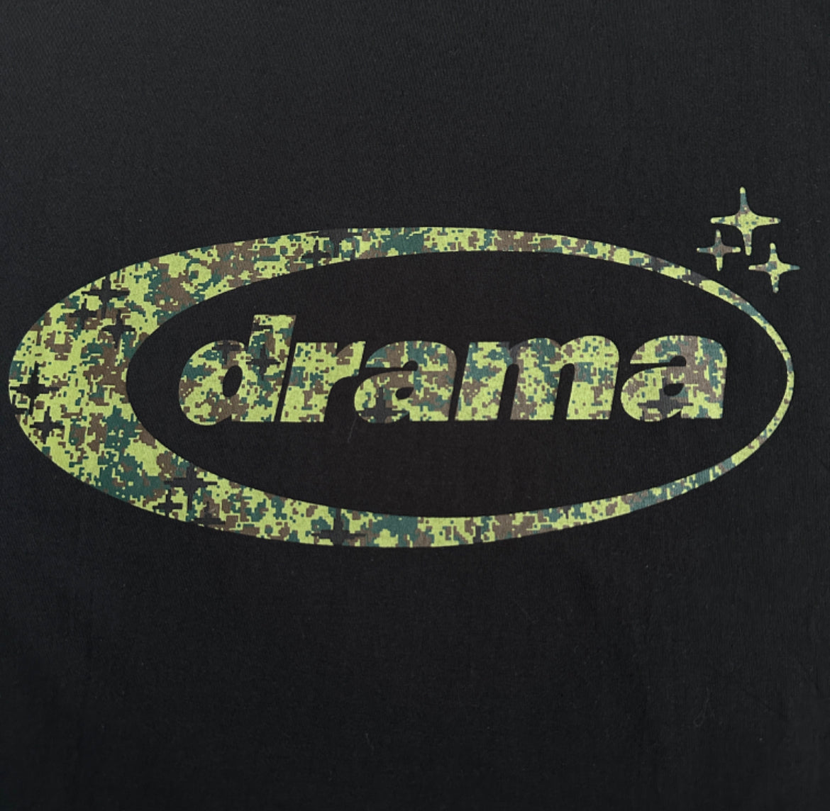 Drama Call Camo Oval T-shirt - Black / Camo