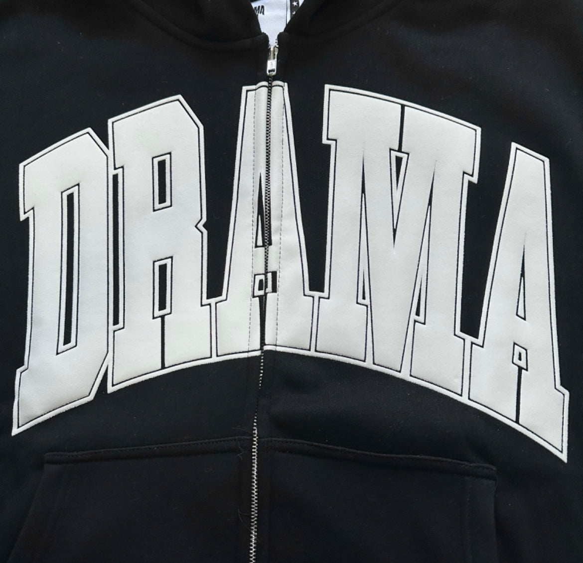 Drama Call Zip-Up Tracksuit - Black