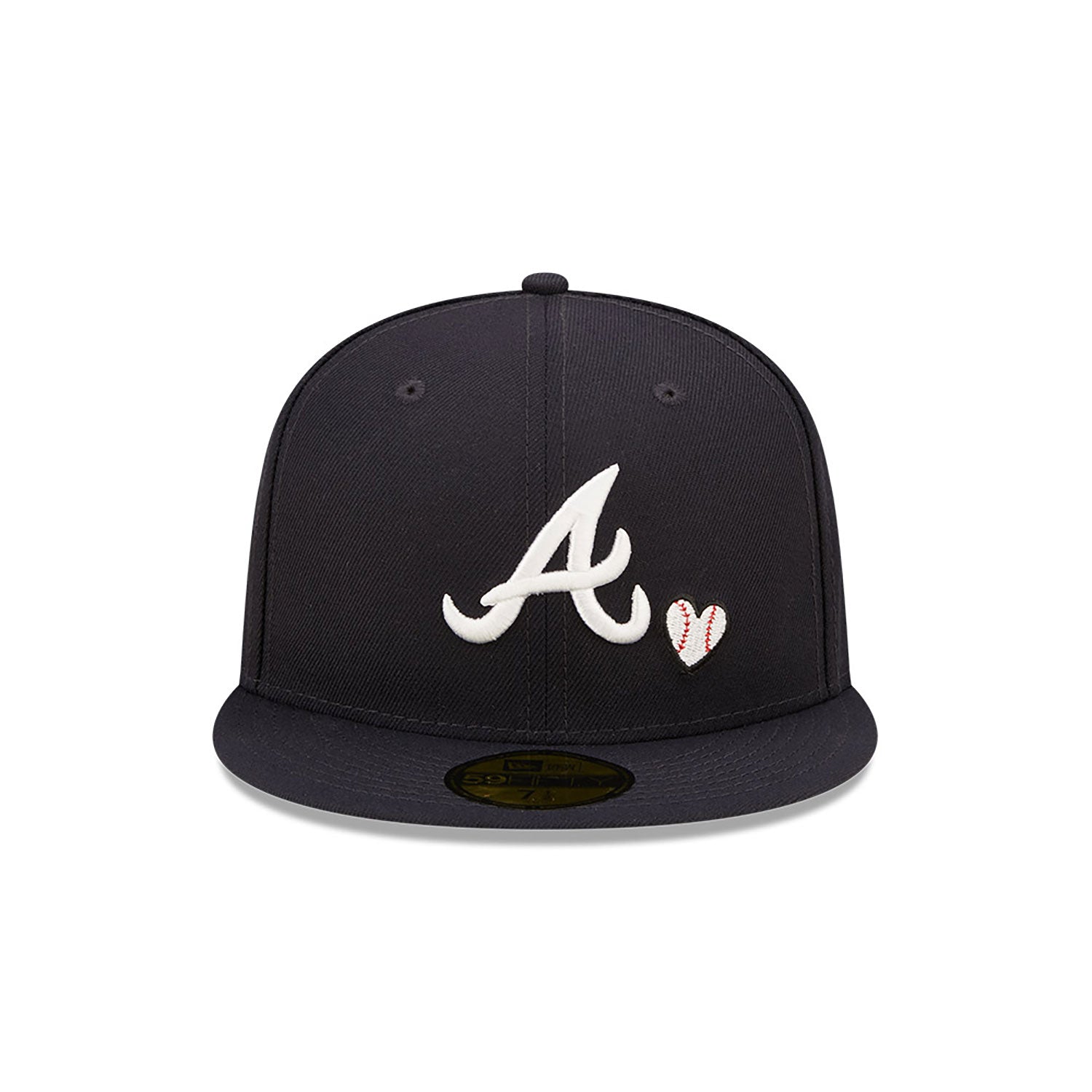 New Era Atlanta Braves A Team Heart Black 59FIFTY Fitted Cap