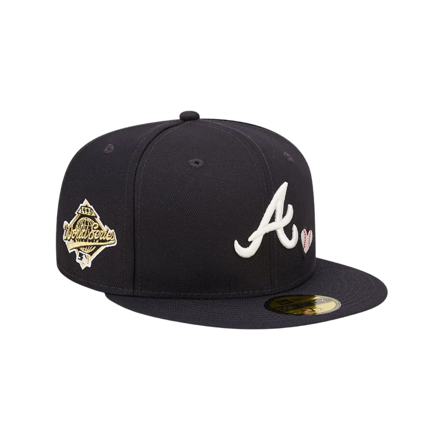 New Era Atlanta Braves A Team Heart Black 59FIFTY Fitted Cap