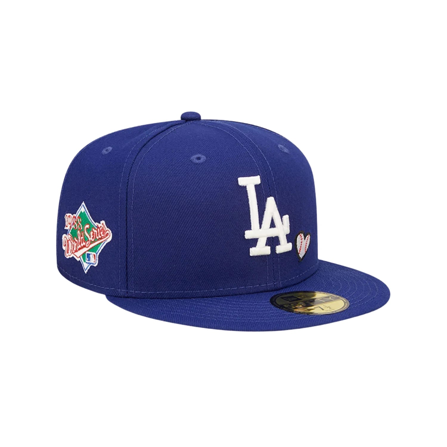 New Era LA Dodgers MLB Team Heart Blue 59FIFTY Fitted Cap