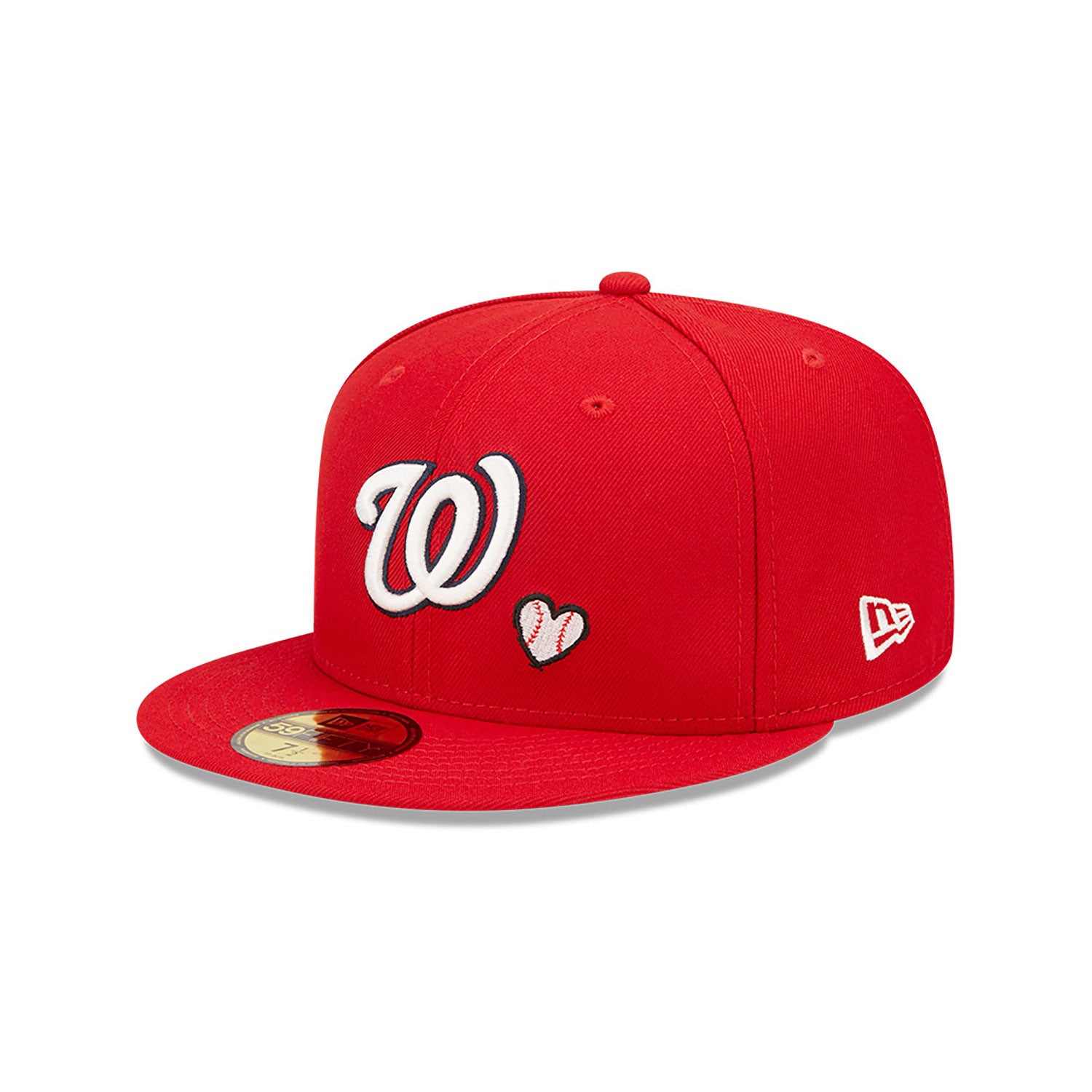 New Era Washington W MLB Team Heart Red 59FIFTY Fitted Cap