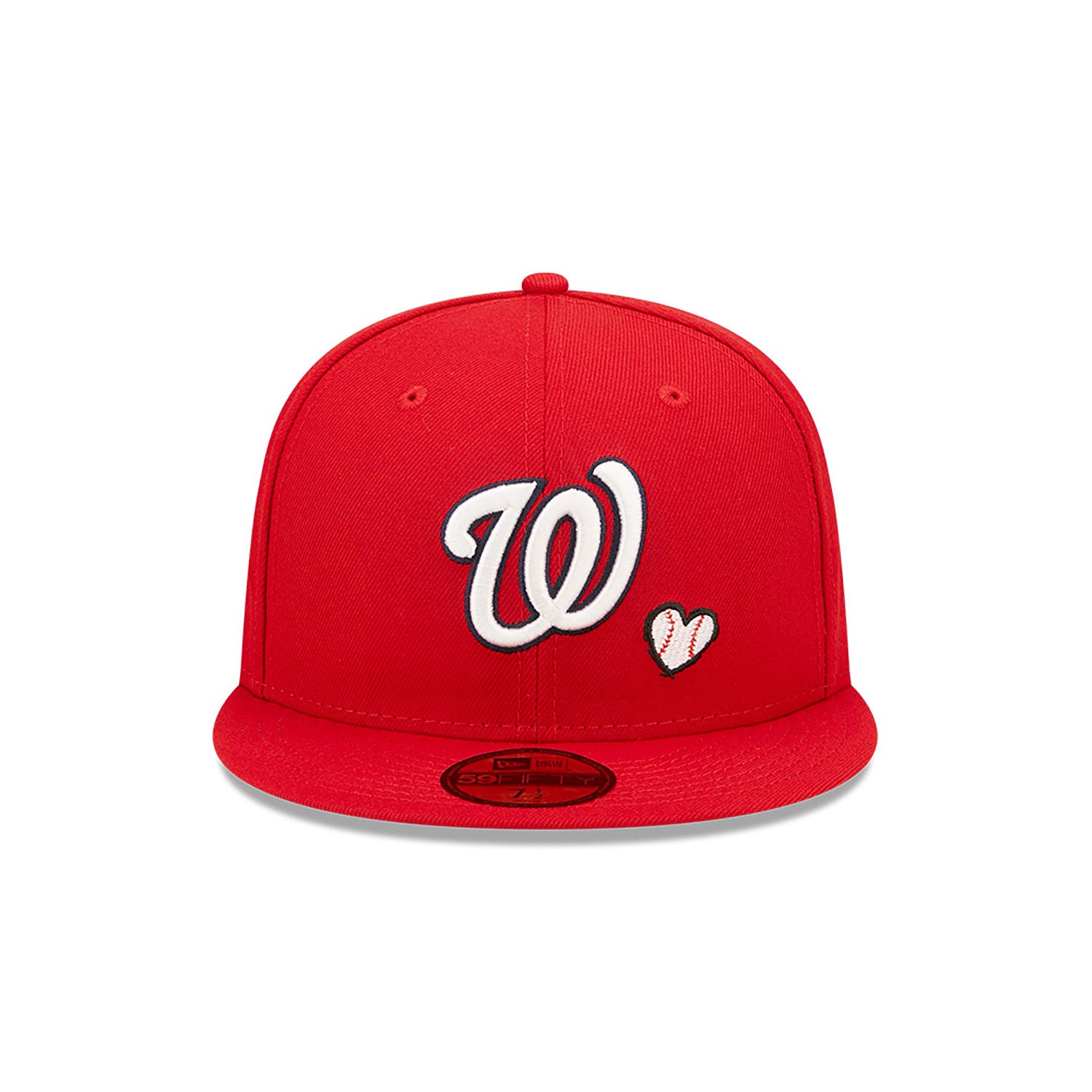 New Era Washington W MLB Team Heart Red 59FIFTY Fitted Cap