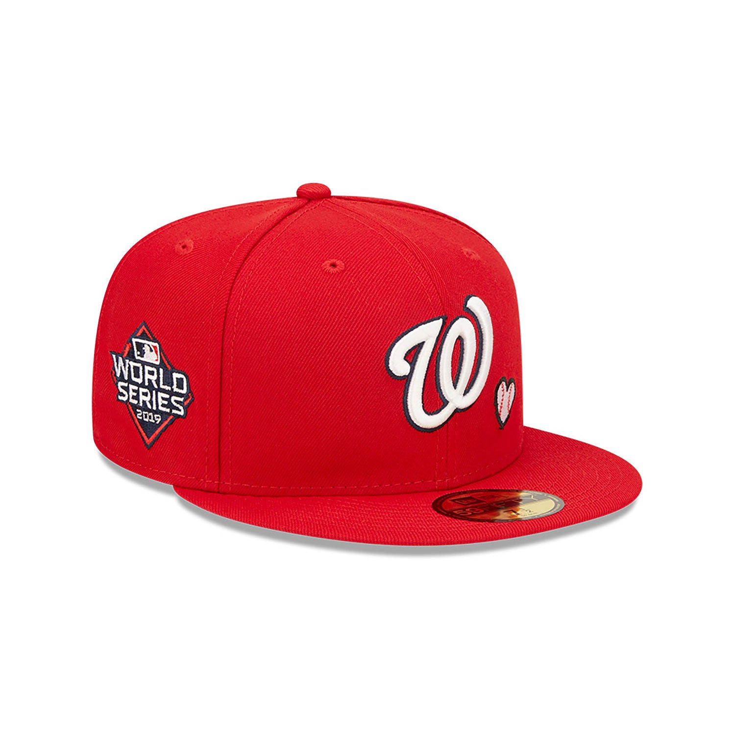 New Era Washington W MLB Team Heart Red 59FIFTY Fitted Cap